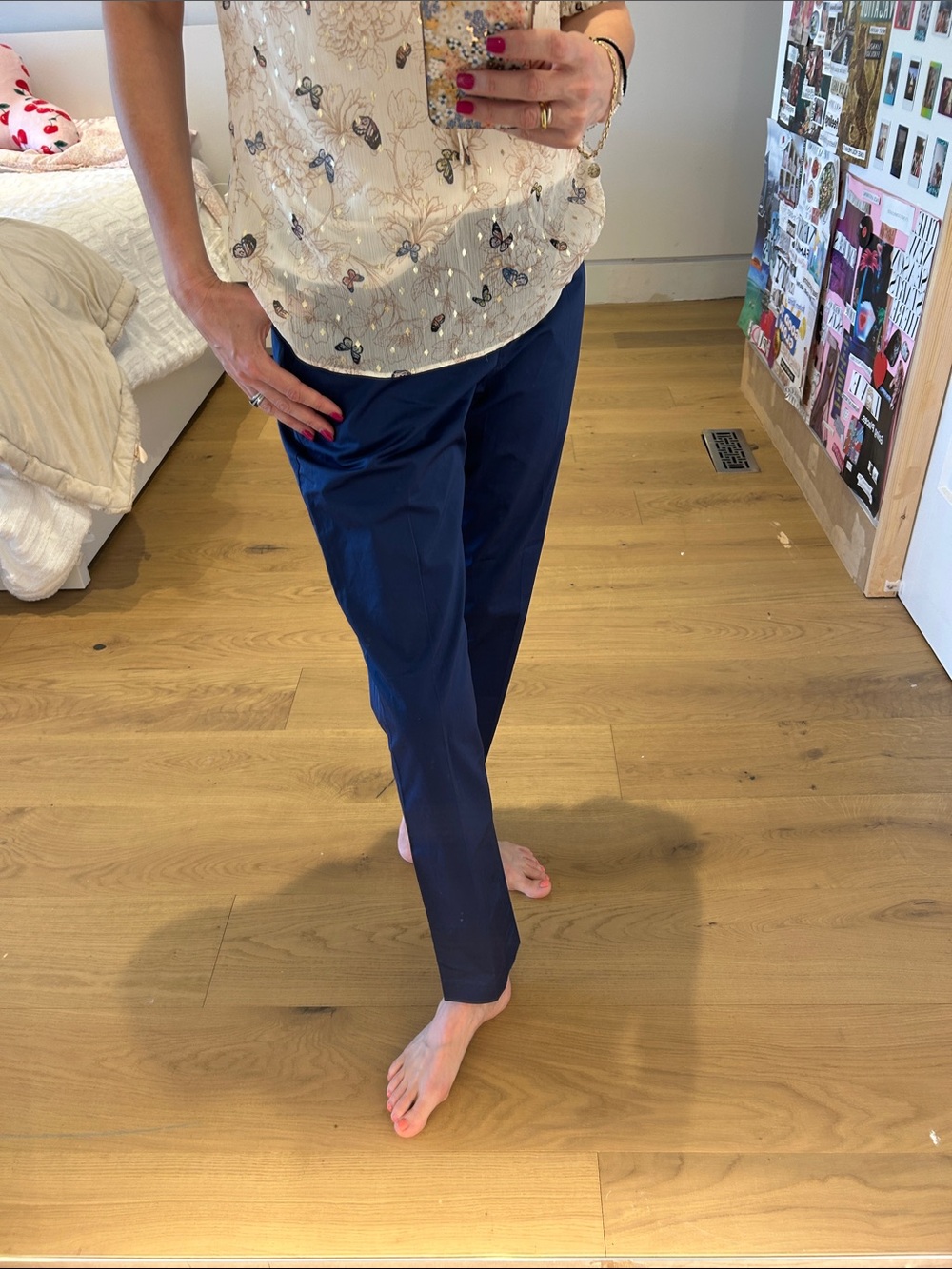 Seventy Women’s Navy/Indigo Straight-Leg Chinos
